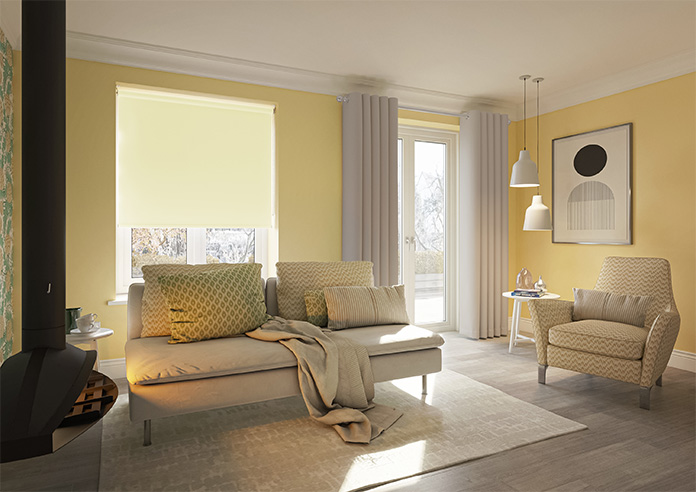 Trinity (Blackout), Alabaster - Twist&Fit Roller Blind - Image 7